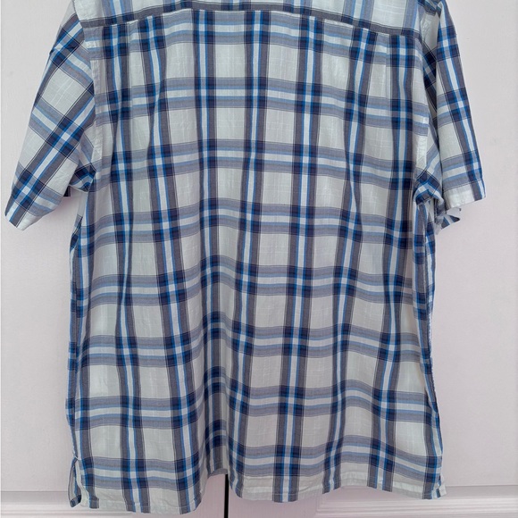 Nautica Men’s Plaid Short‑Sleeve Button‑Up Shirt – Size Large – EUC - Picture 6 of 8